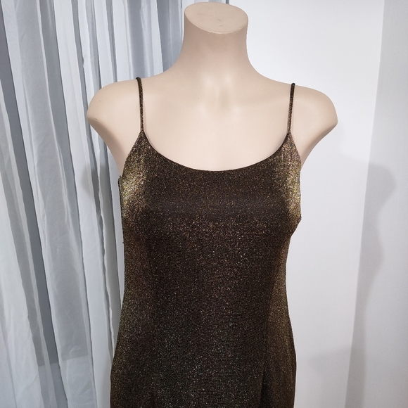Reitman Petites Size 2 Gold Dress - Picture 2 of 7